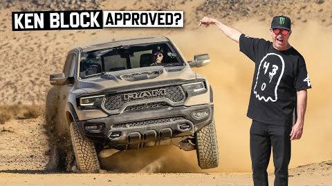 Ken Block Fully Sends a Brand New 702hp '22 Ram TRX Sandblast