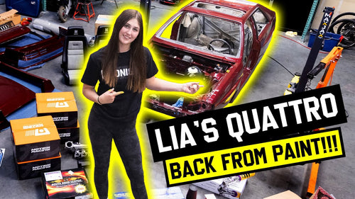 Lia Block’s Audi Ur-Quattro gets PPG Paint and a new 5-cylinder TURBO!