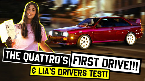 Lia Block's Audi Ur-Quattro Shakedown, Test Drive and Driver's License Test!