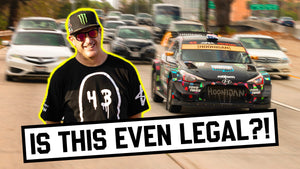 Race Car on the LA Streets!? Ken Block takes his Hyundai WRC Car out in Los Angeles
