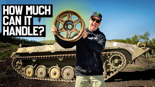 Ken Block’s Signature Wheel vs. A Tank! How Much Abuse Can A Rally Wheel Survive?!?